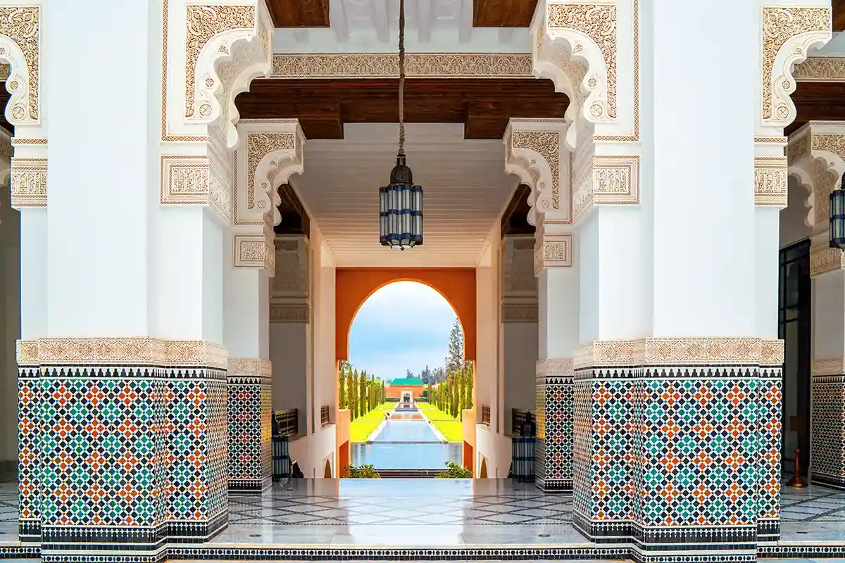 Curated access to an iconic palace venue in Marrakech facilitated by Rose Mirage